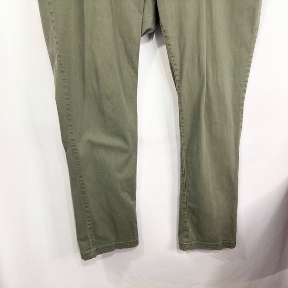 Woman Within Plus Size 26W Jeans Elastic Waist Stretch Pull On Green 487 - Picture 4 of 9